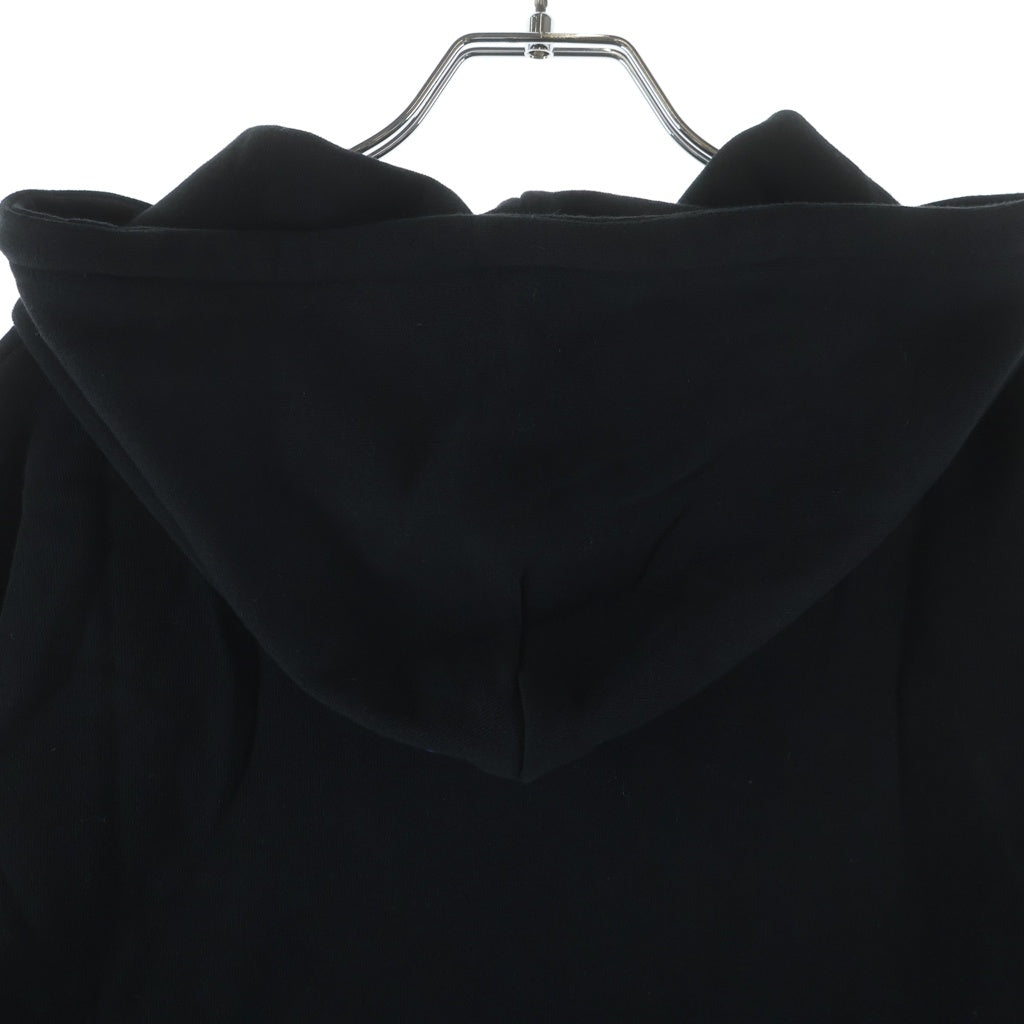 Sacai(サカイ) 19AW ×FRAGMENT DESIGN フラグメントデザイン コットン 両面プリント プルオーバーフーディー パーカー ブラック 19-02028M