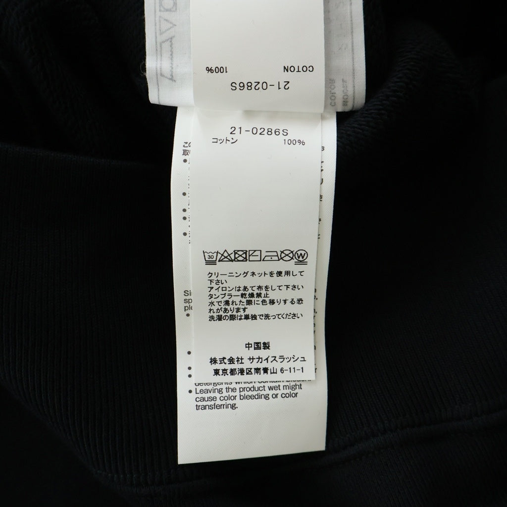 Sacai(サカイ) 21AW ×KAWS FLOCK PRINT HOODIE カウズ フロック
