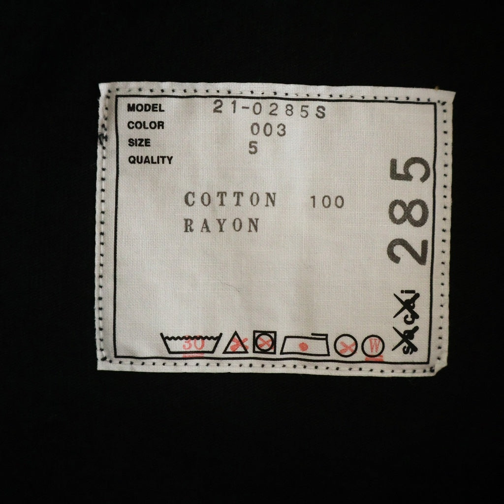 Sacai(サカイ) 21AW ×KAWS EMBROIDERY カウズ コットン ロゴエンブロイダリー クルーネックTシャツ カットソー ブラック 21-0285S