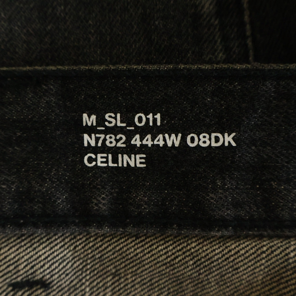 CELINE(セリーヌ) 23AW LOU JEANS ルー ボタンフライジーンズ デニムパンツ ブラック 2N782444W 08DK