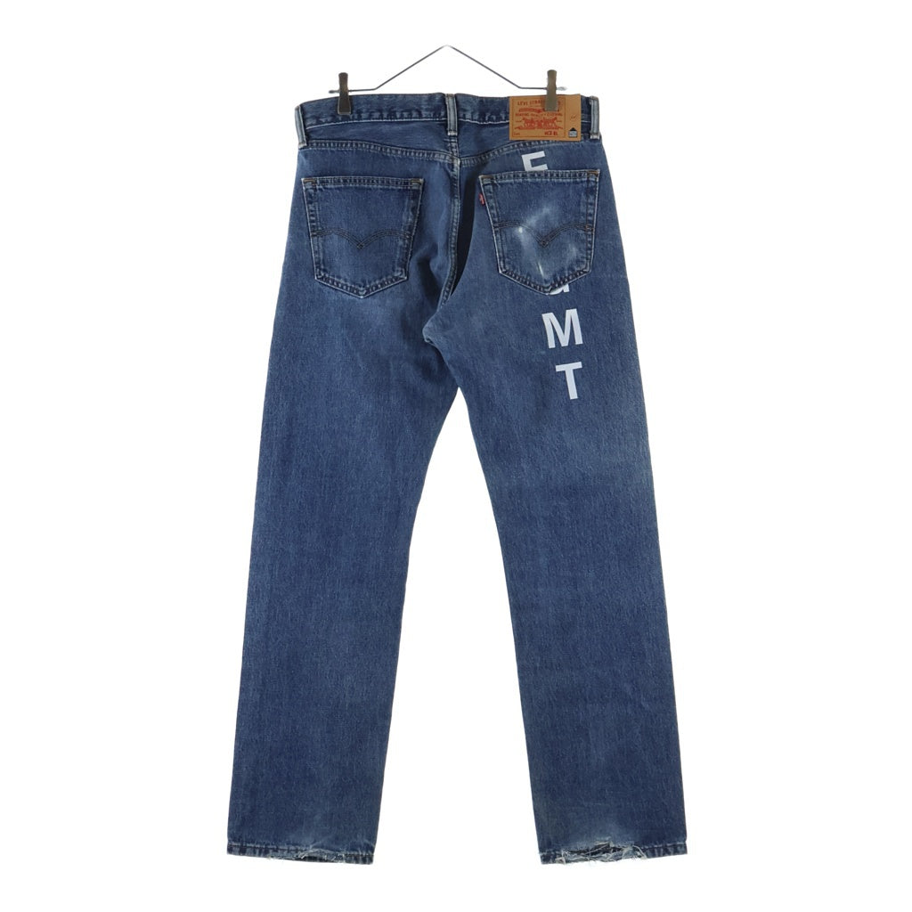 Levi's(リーバイス) ×DOVER STREET MARKET ×FRAGMENT DESIGN 505 VINTAGE DENIM JEANS 両面プリント ジップフライデニムパンツ ジーンズ S110794