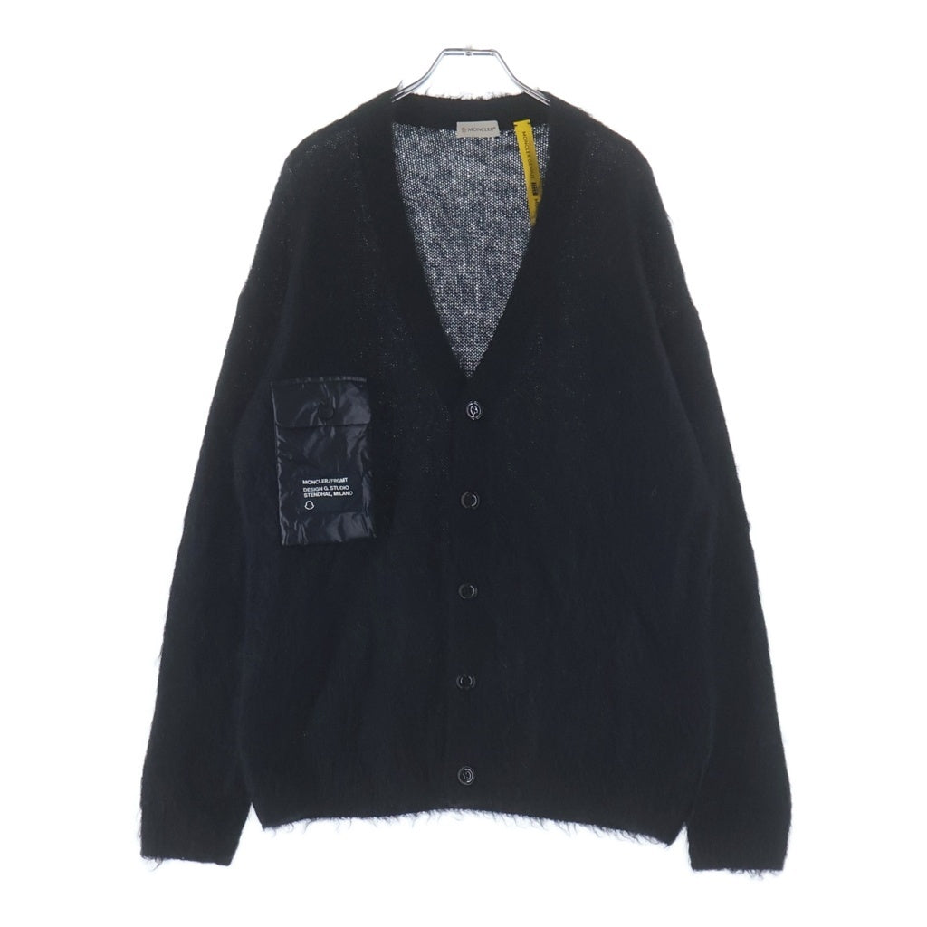MONCLER(モンクレール) 21AW ×FRAGMENT DESIGN フラグメントデザイン モヘア ダウンポケット カーディガン ブラック G209U9B00001 M1133