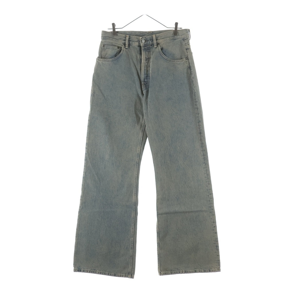 Acne Studios(アクネ ストゥディオズ) 2021M デルタ バックロゴパッチ ウオッシュド加工 マルチポケット ボタンフライ レギュラー フィット デニム パンツ B00338