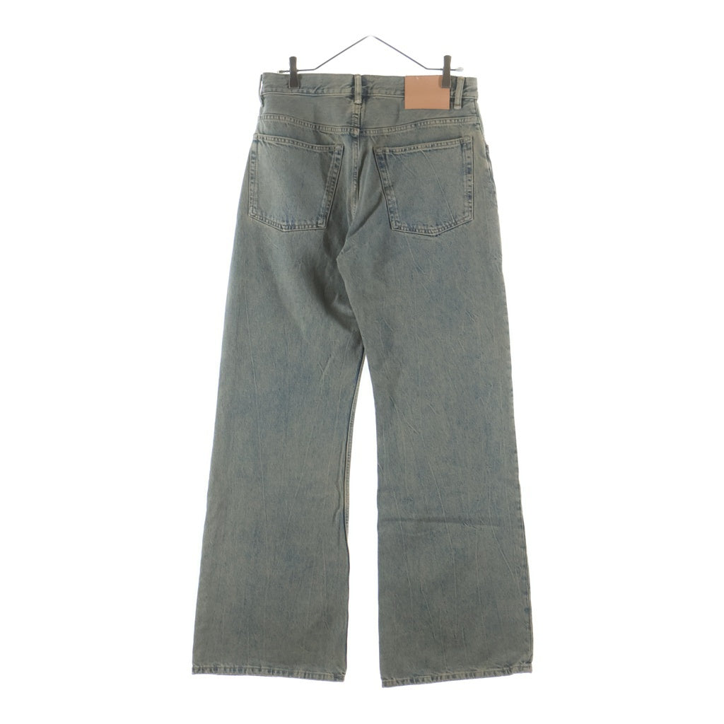 Acne Studios(アクネ ストゥディオズ) 2021M デルタ バックロゴパッチ ウオッシュド加工 マルチポケット ボタンフライ レギュラー フィット デニム パンツ B00338