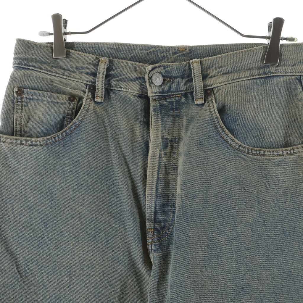 Acne Studios(アクネ ストゥディオズ) 2021M デルタ バックロゴパッチ ウオッシュド加工 マルチポケット ボタンフライ レギュラー フィット デニム パンツ B00338