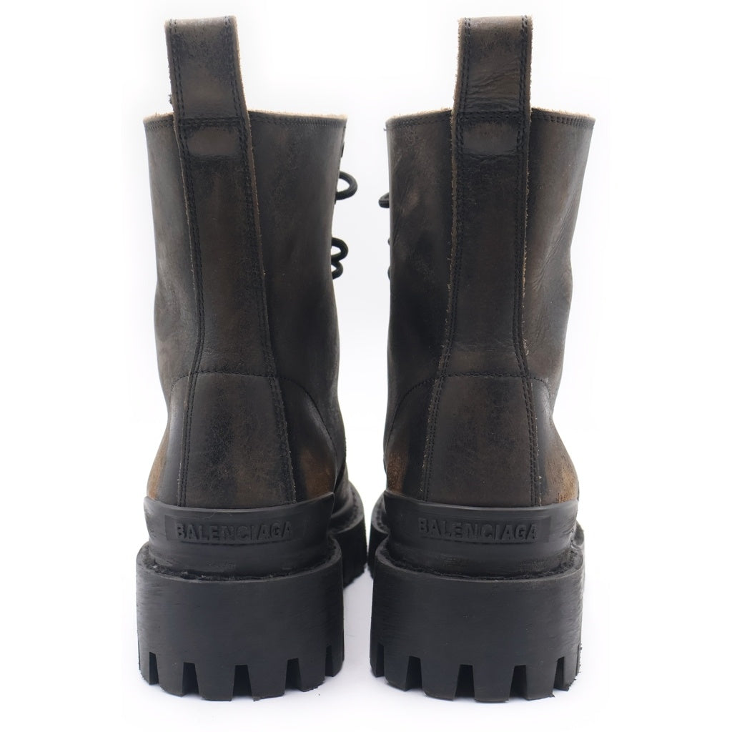 【値下げ★】BALENCIAGA バレンシアガ strikeブーツ 39 BALENCIAGA(バレンシアガ) STRIKE BOOTIE ダメージ加工 ストライク