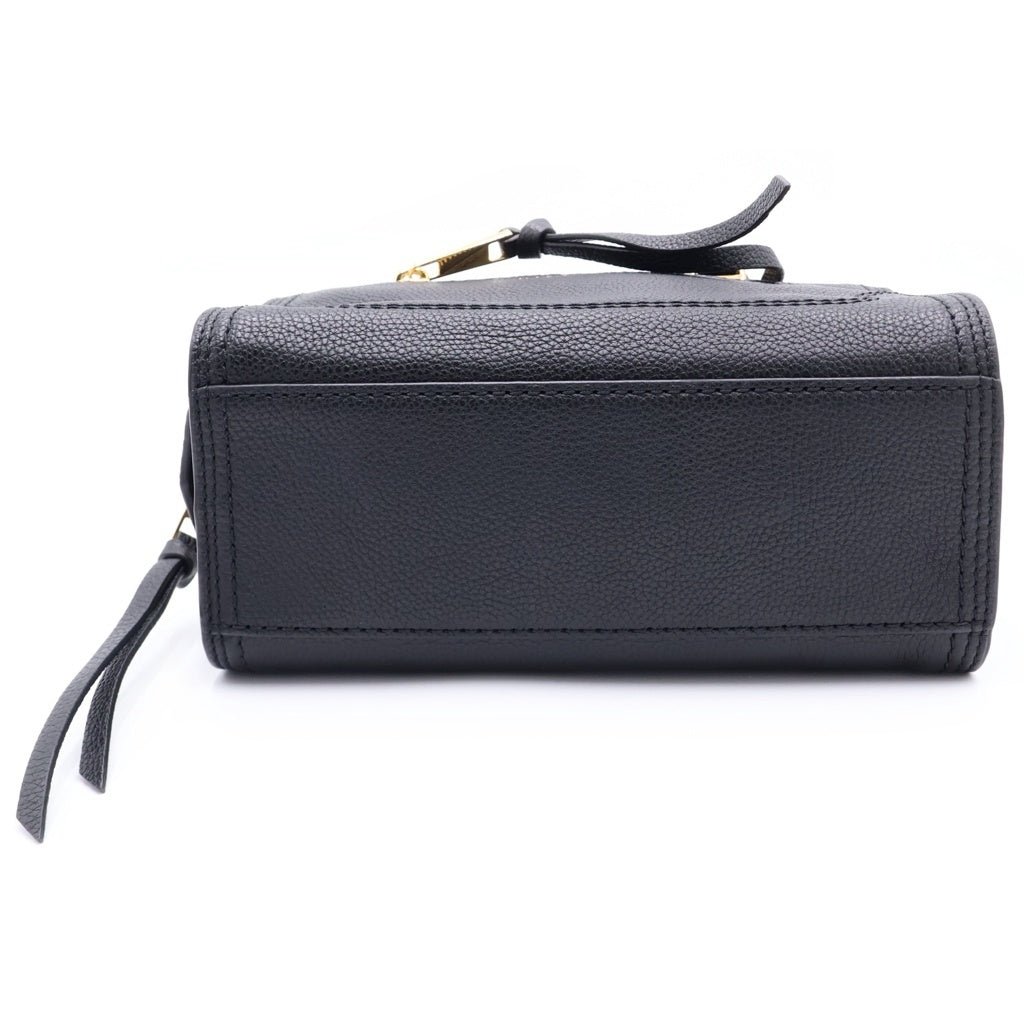 MARC JACOBS(マークジェイコブス) MINI CRUISER ミニクルーザー 2WAY ゴールド金具 レザー ハンド ショルダーバッグ ブラック レディース