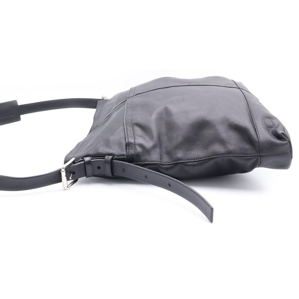 COACH(コーチ) トンプソン チャーム付き レザー シルバー金具