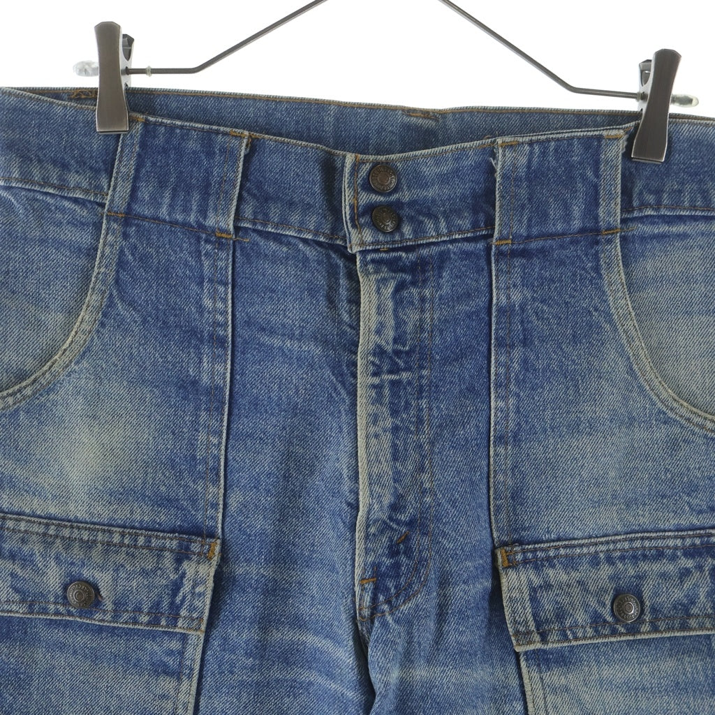 Levi's(リーバイス) 70S VINTAGE 22276 ヴィンテージ オレンジタブ ボタン裏38 ブーツカット デニム ブッシュパンツ インディゴ 22276-0216