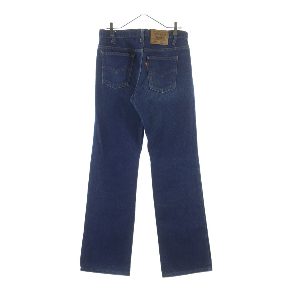 Levi's(リーバイス) 80S VINTAGE 517 ヴィンテージ オレンジタブ ボタン裏231 USA製 ブーツカット デニムパンツ インディゴ 20517-0217