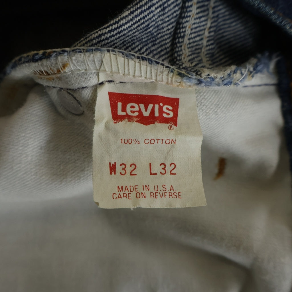 Levi's(リーバイス) 80S VINTAGE 517 ヴィンテージ オレンジタブ ボタン裏231 USA製 ブーツカット デニムパンツ インディゴ 20517-0217