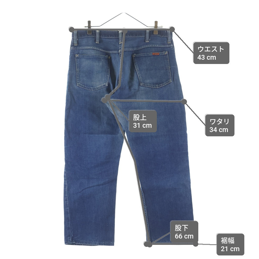 VINTAGE(ヴィンテージ) 60-70S VINTAGE PENNEYS FOREMOST ペニーズ フォアモスト 5ポケット ストレート デニムパンツ インディゴ
