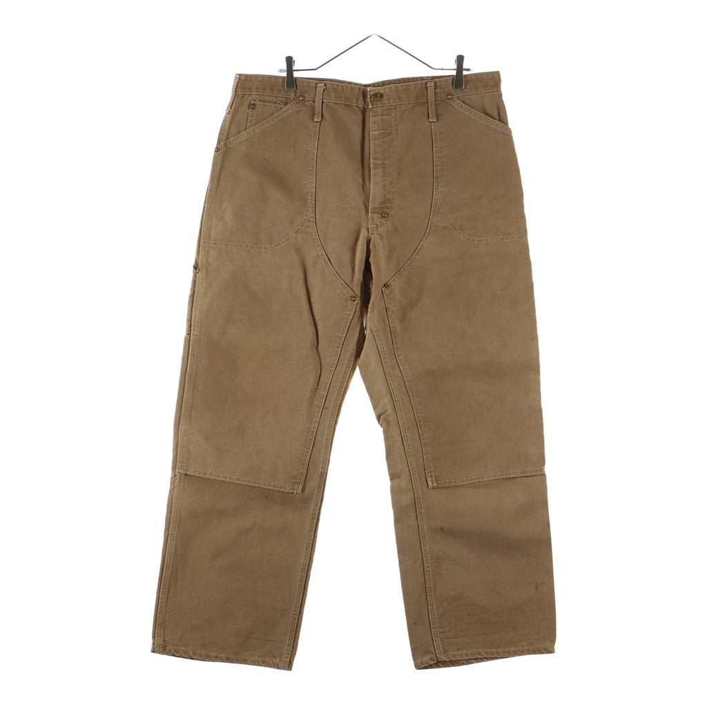 CARHARTT(カーハート) 70S VINTAGE ヴィンテージ プリントタグ ダック地 ダブルニー ペインターパンツ ブラウン