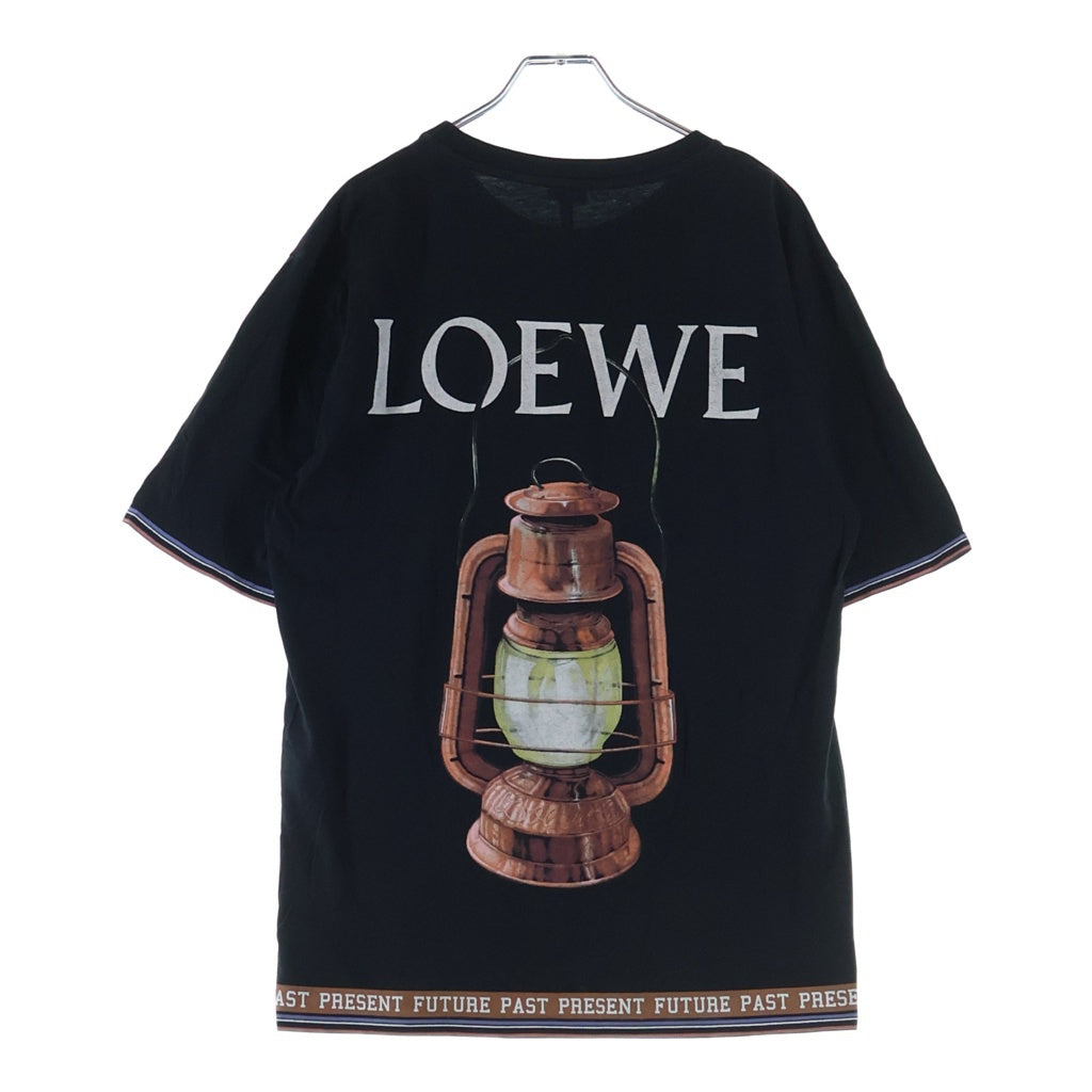 LOEWE(ロエベ) 18AW ロゴプリント クルーネック半袖Tシャツ カットソー ブラック H6289390CR