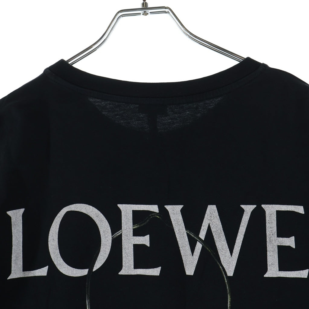 LOEWE(ロエベ) 18AW ロゴプリント クルーネック半袖Tシャツ カットソー ブラック H6289390CR
