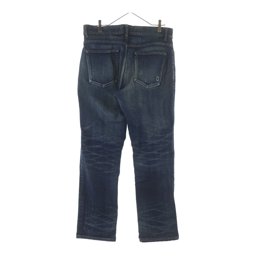 RON HERMAN DENIM(ロンハーマンデニム) ダメージ リペア加工 ストレート ジップフライ デニムパンツ インディゴ 2720600076