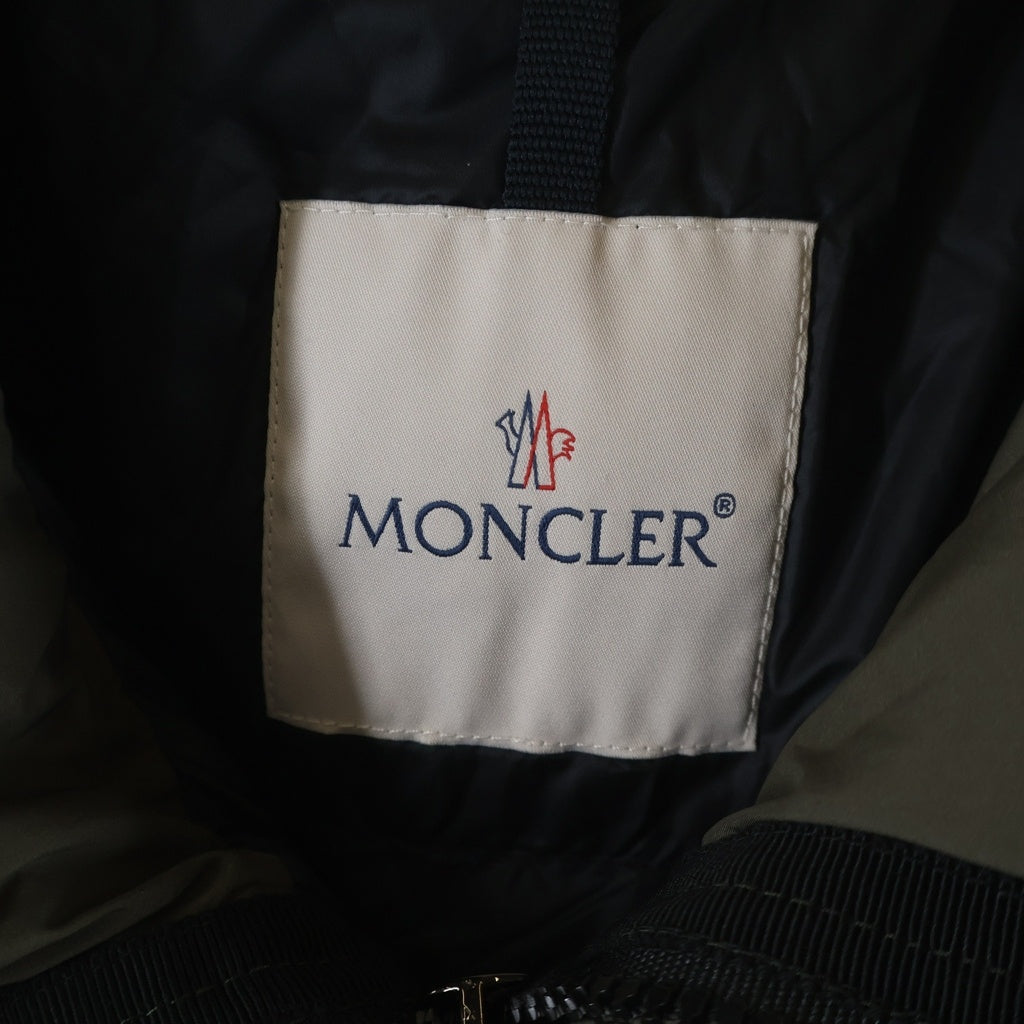 MONCLER(モンクレール) 21SS LIN リン フーデットジップアップ ロングモッズコート カーキ G10931D50400 C0391