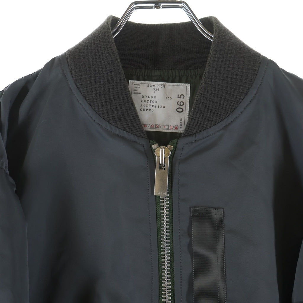 Sacai(サカイ) NYLON TWILL BLOUSON MA‐1 ナイロンツイル ジップアップ