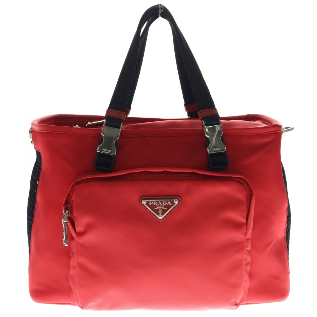 プラダ 赤 バッグ ナイロン PRADA レッド ショルダーバッグ PRADA
