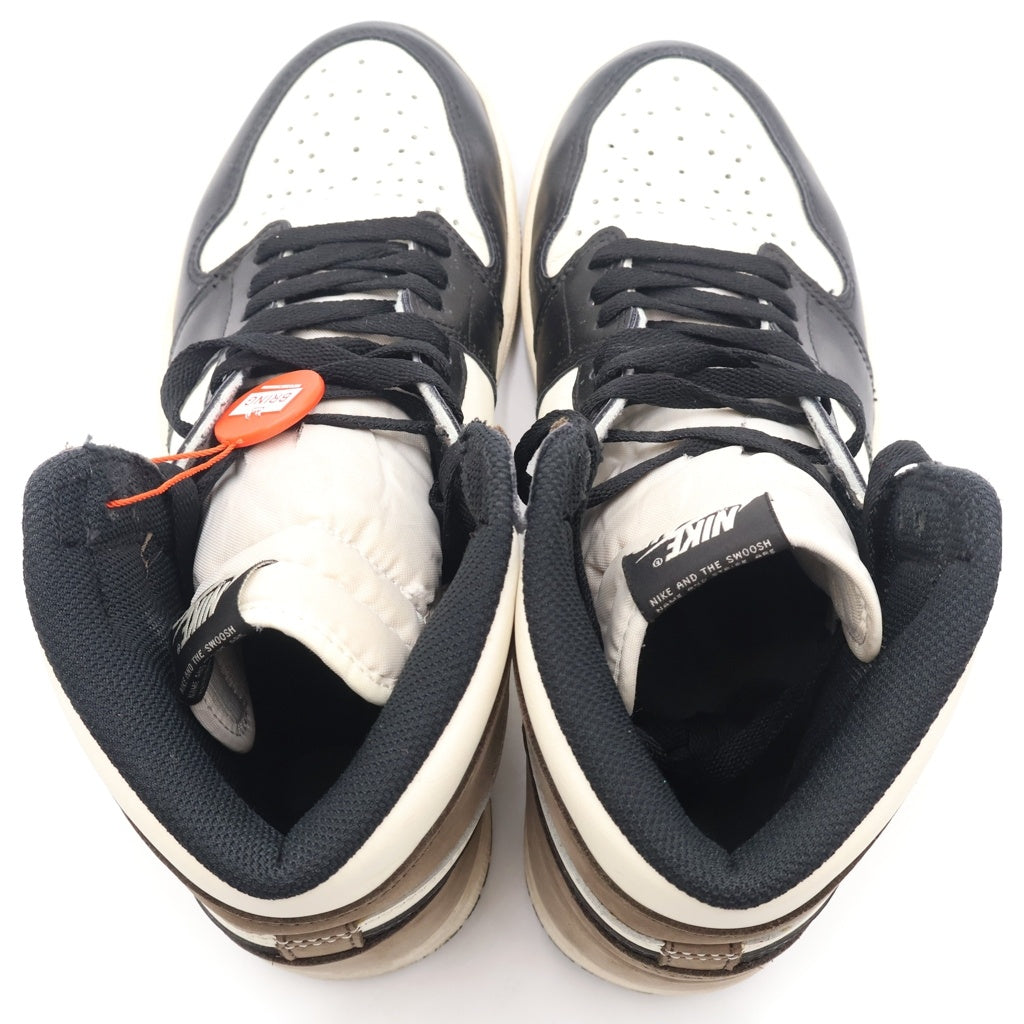 NIKE(ナイキ) AIR JORDAN 1 RETRO HIGH OG DARK MOCHA エアジョーダン1 レトロ ダークモカ ハイカットスニーカー ブラック/ブラウンUS10/28cm 555088-105