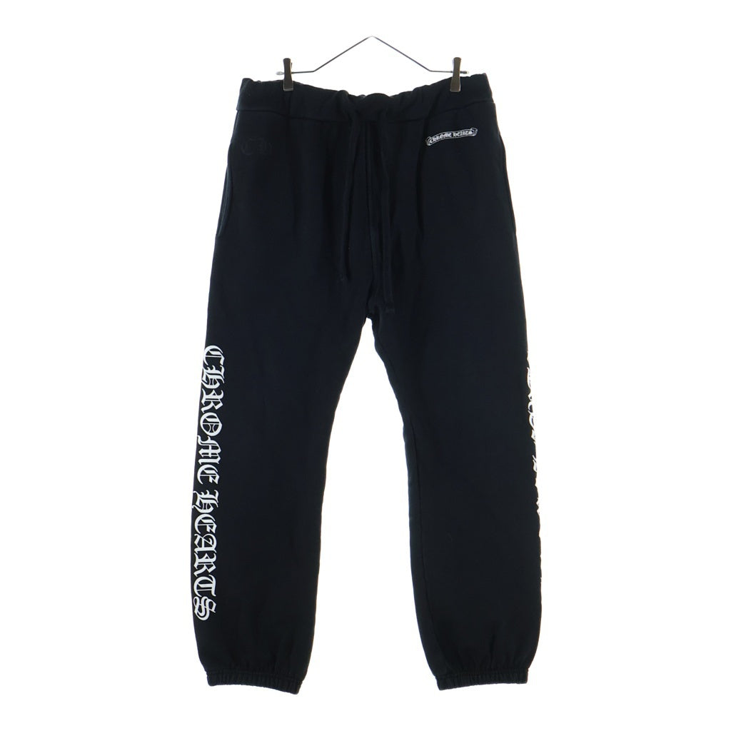 CHROME HEARTS(クロムハーツ) Scroll Label Fuck You Side Logo Sweat Long Pants スクロールラベル ファックユー サイドロゴ スウェットパンツ ブラック