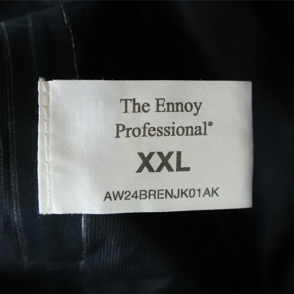 The Ennoy Professional(エンノイプロフェッショナル) 24AW 3LAYER SHELL JACKET 3レイヤー フーデッドシェルジャケット ブラック AW24BRENJK01AK