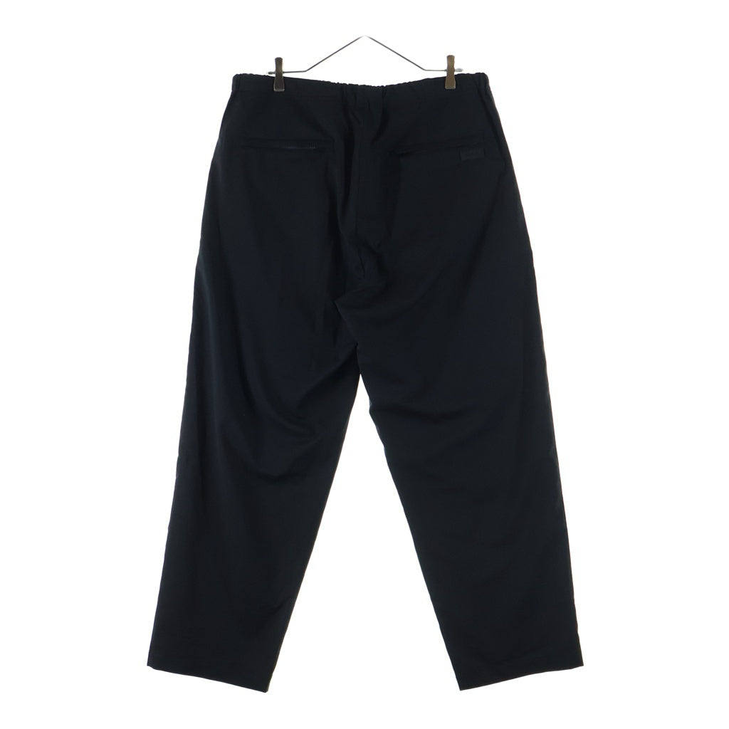 The Ennoy Professional(エンノイプロフェッショナル) 25SS WOOL BLEND RIP STOP EASY PANTS ウールブレンド リップストップ イージーパンツ ブラック SS25BRENPT03LP
