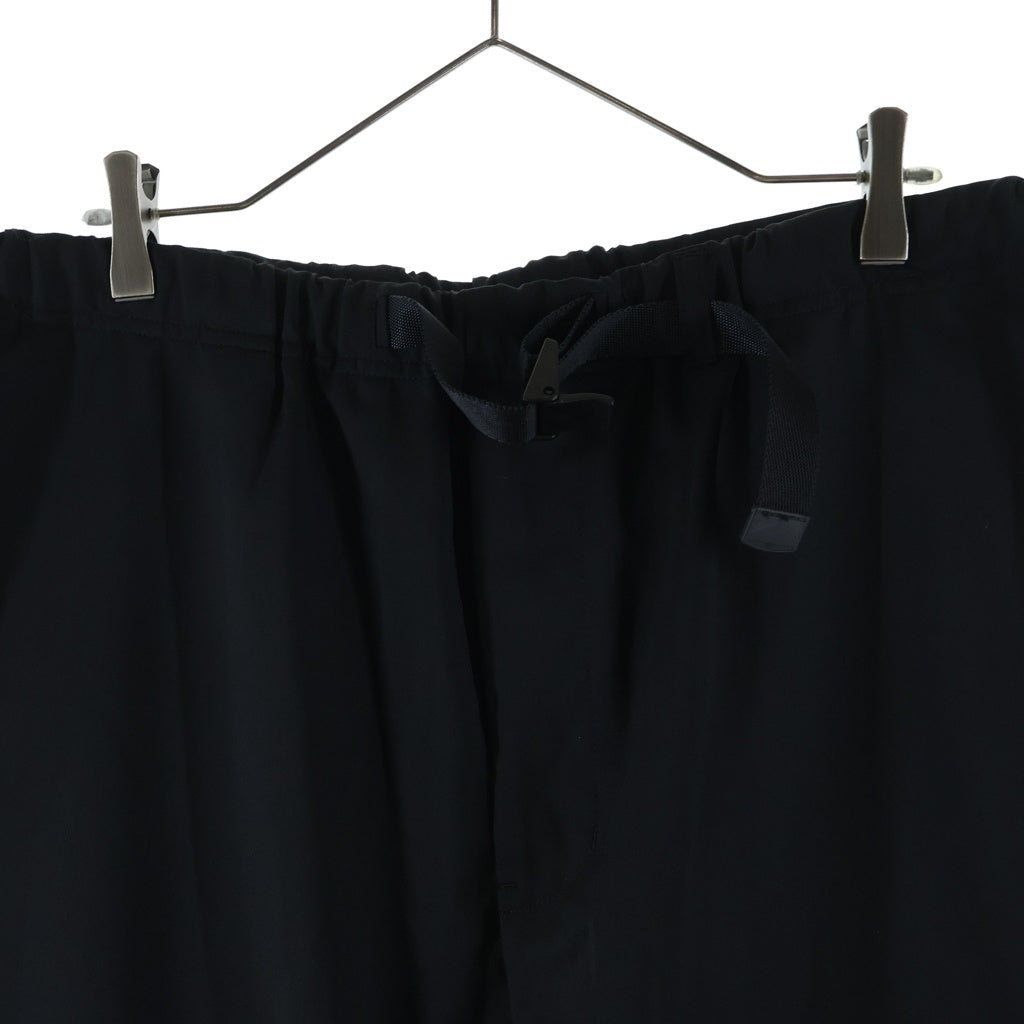 The Ennoy Professional(エンノイプロフェッショナル) 25SS WOOL BLEND RIP STOP EASY PANTS ウールブレンド リップストップ イージーパンツ ブラック SS25BRENPT03LP
