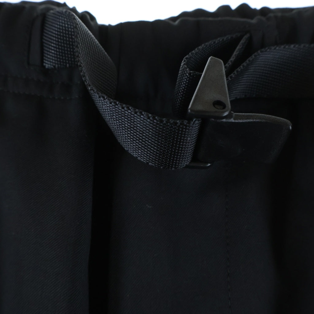 The Ennoy Professional(エンノイプロフェッショナル) 25SS WOOL BLEND RIP STOP EASY PANTS ウールブレンド リップストップ イージーパンツ ブラック SS25BRENPT03LP