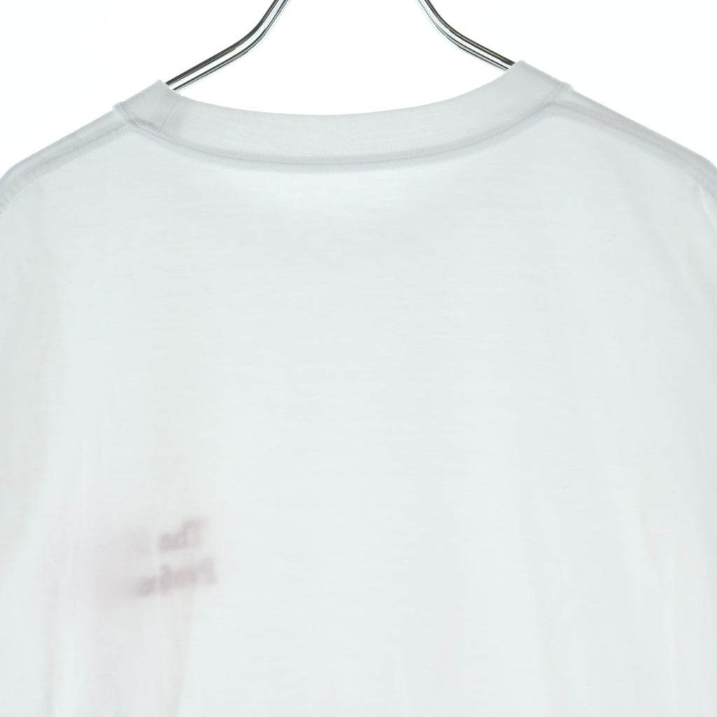 The Ennoy Professional(エンノイプロフェッショナル) 24SS LOGO T-SHIRT フロントロゴ刺繍Tシャツ 半袖クルーネックカットソー ホワイト SS24BRENCT04NTL