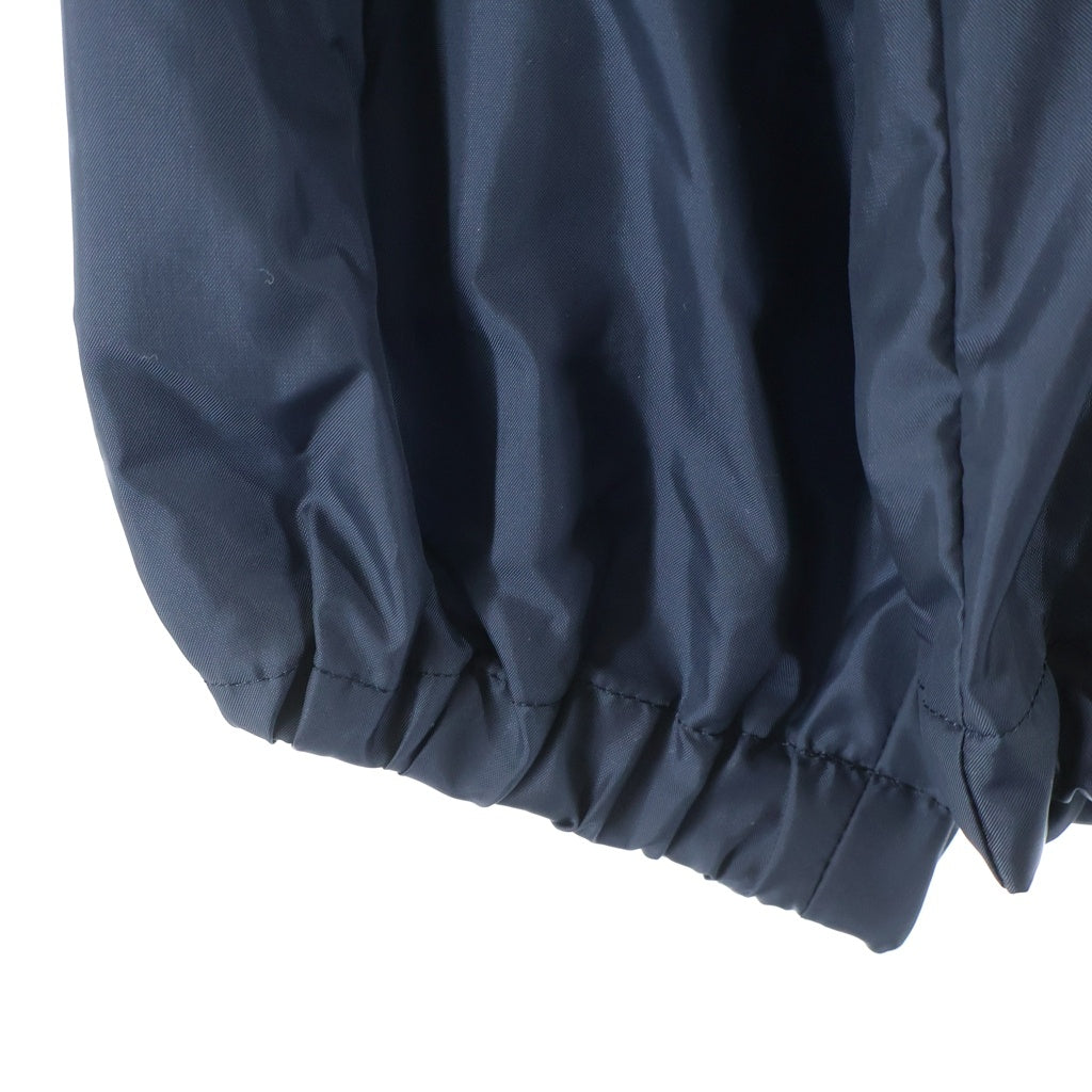The Ennoy Professional(エンノイプロフェッショナル) 24SS PACKABLE NYLON JACKET パッカブル フロントロゴ刺繍 フード付 ジップアップナイロンジャケット ネイビー SS24BRENJK02LP