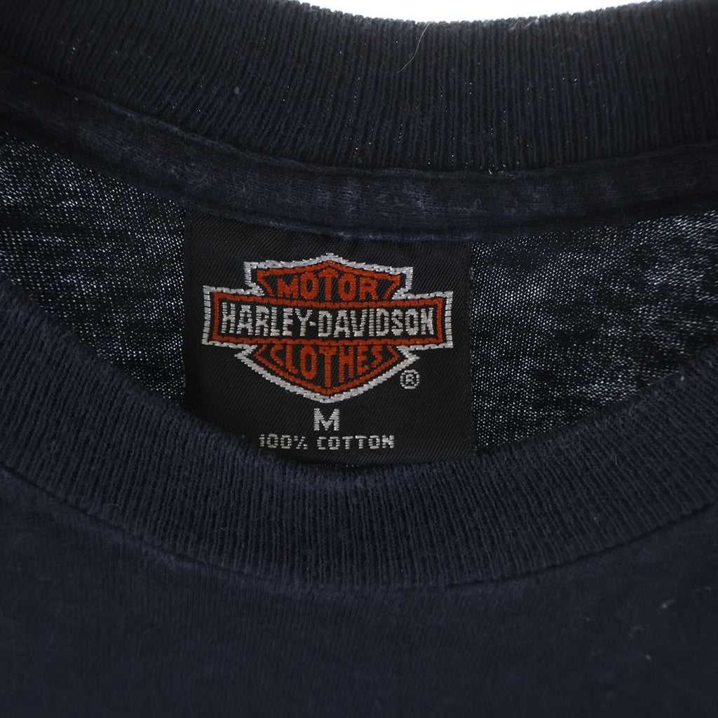 HARLEY DAVIDSON(ハーレーダビッドソン) 90S STURGIS 1993 TEE スネークプリントTシャツ 半袖クルーネックカットソー ブラック