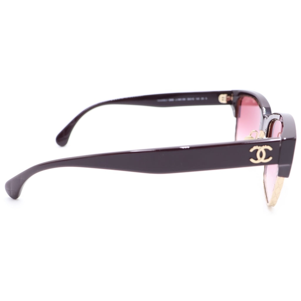 CHANEL(シャネル) 5558 ココマーク キャッツアイシェイプ カラーレンズ サングラス アイウェア メガネ バーガンディ A71754 レディース