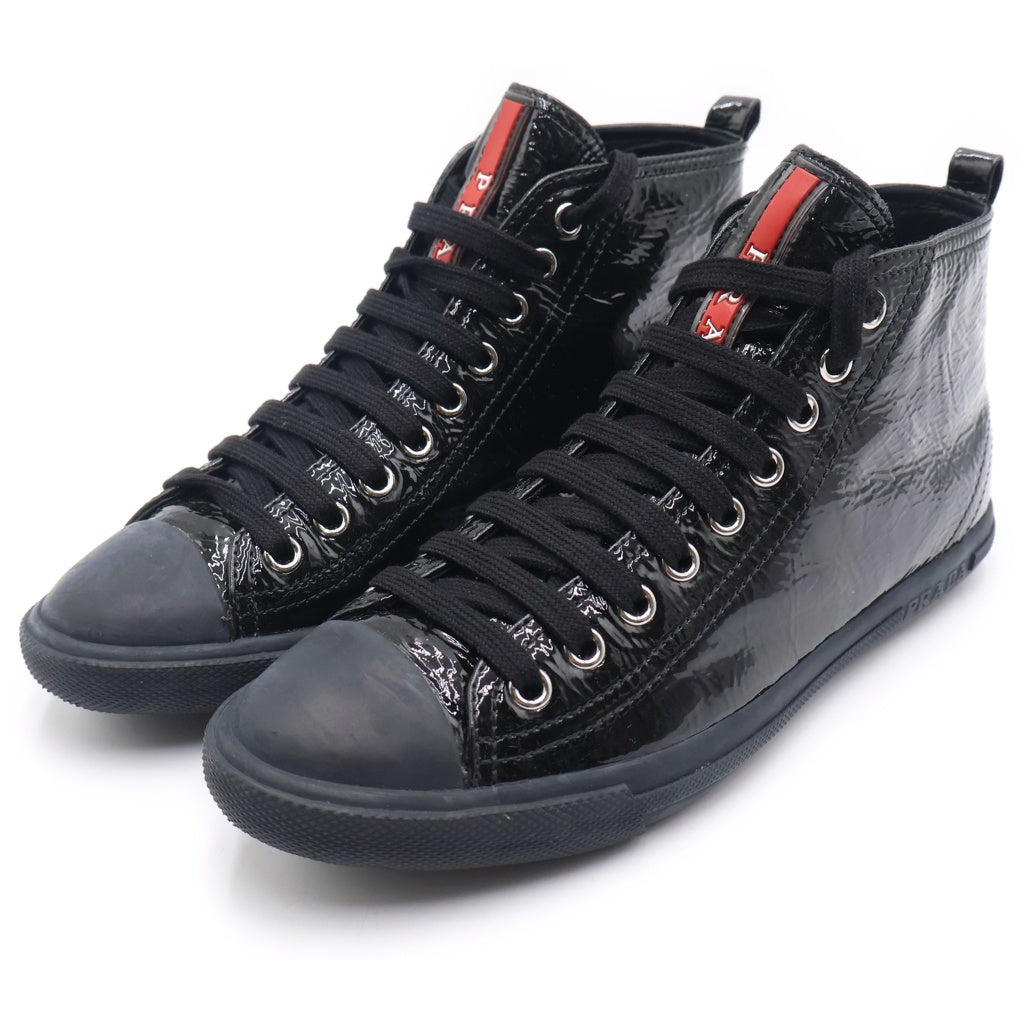 PRADA SPORT(プラダ スポーツ) エナメル ラバートゥ ハイカット