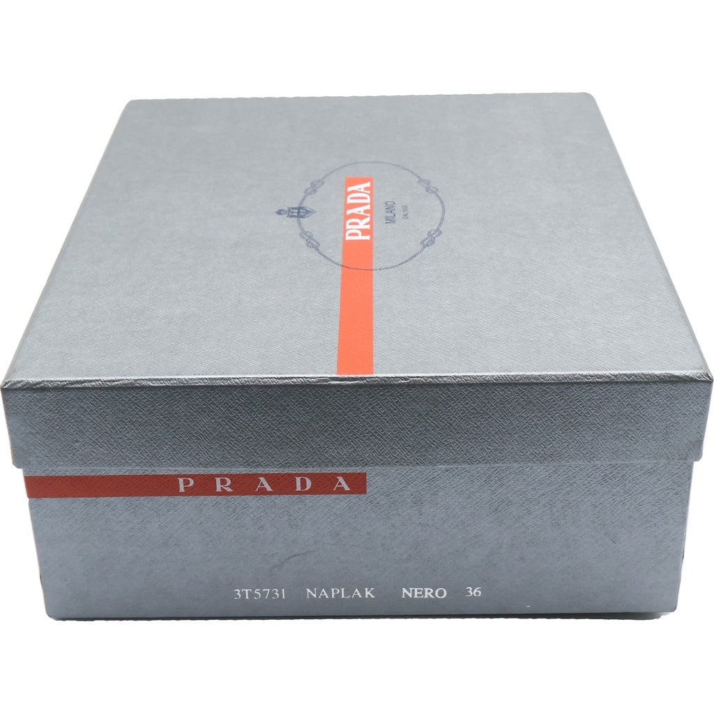 PRADA SPORT(プラダ スポーツ) エナメル ラバートゥ ハイカットスニーカー ブラック レディース 3T5731