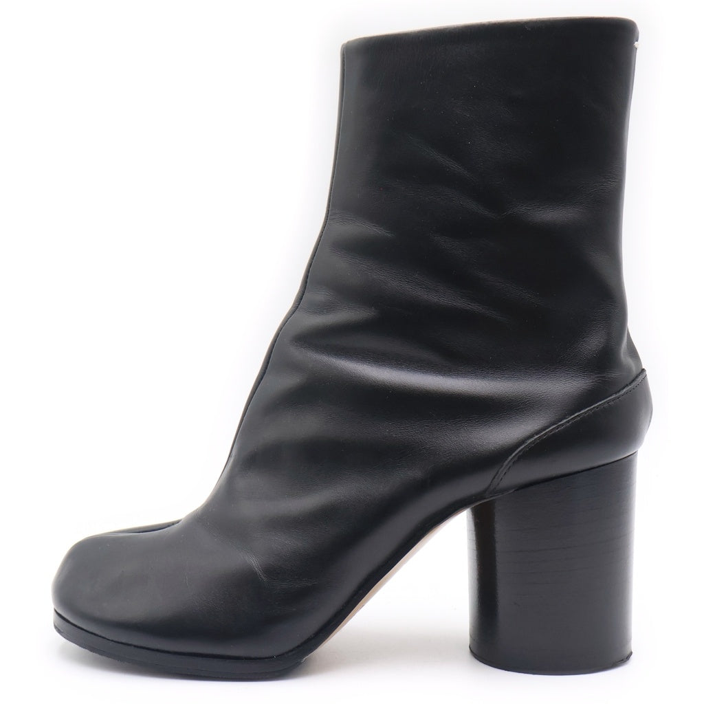Maison Margiela(メゾンマルジェラ) TABI BOOTS レザー アンクル ショート足袋ブーツ ブラック レディース