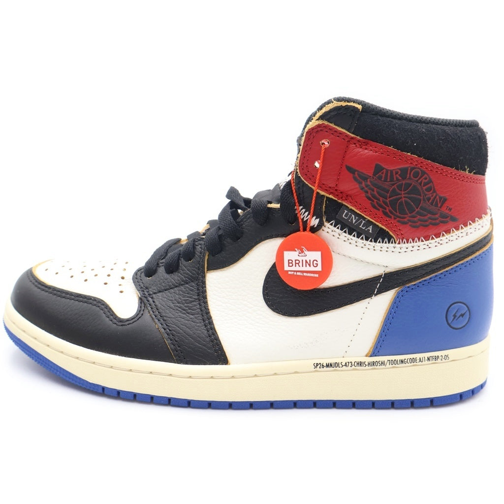 NIKE(ナイキ) ×Fragment Design ×UNION AIR JORDAN 1 HIGH OG フラグメントデザイン ユニオン エアジョーダン1 ハイカットスニーカー US9.5/27.5cm IO7847-002