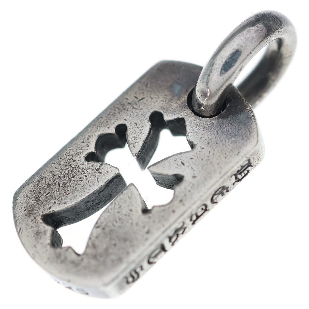 CHROME HEARTS(クロムハーツ) DT TNY CO CRS タイニーカットアウトクロスドッグタグ チャーム ペンダントトップ シルバー BCA252