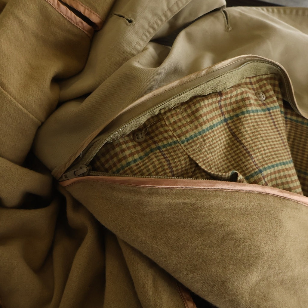 BARACUTA(バラクータ) ベルテッドデザイン ライナー付き 2Way トレンチコート ジャケット ベージュ