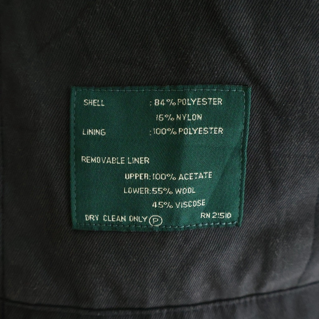 LAUREN RALPH LAUREN(ローレンラルフローレン) 90S VINTAGE 2Way ウールステンカラーコート ライナー付き ジャケット ヴィンテージ ブラック