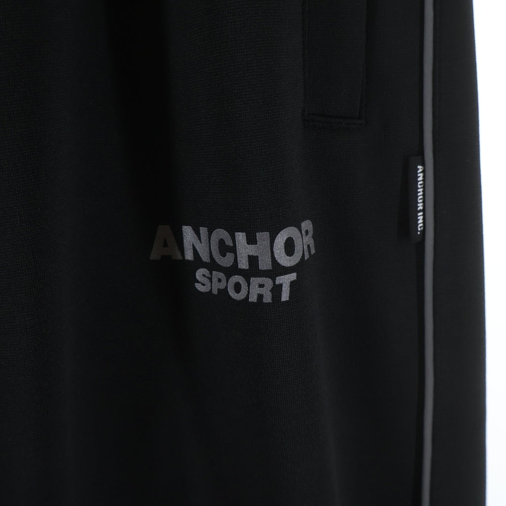 Mercedes Anchor Inc.(メルセデスアンカーインク) 26SS REFLECTIVE SPORT POLY TRACK PANTS リフレクティブ スポーツ ポリ トラックパンツ ブラック ANCSS26PA02