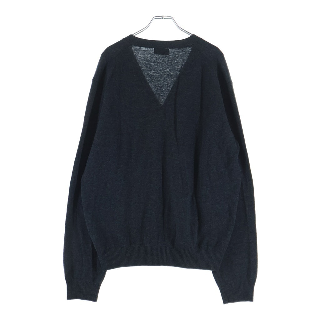 HUMAN MADE(ヒューマンメイド) 25AW HEART BADGE KNIT CARDIGAN ハート バッジ ウール ニットカーディガン グレー HM30CS046