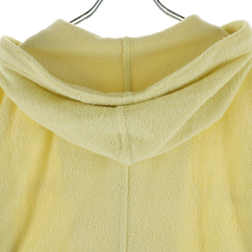 AURALEE(オーラリー) 26SS COTTON NYLON PILE ZIP PARKA コットン ナイロン パイル ジップアップパーカー フーディー イエロー A26SP01DP