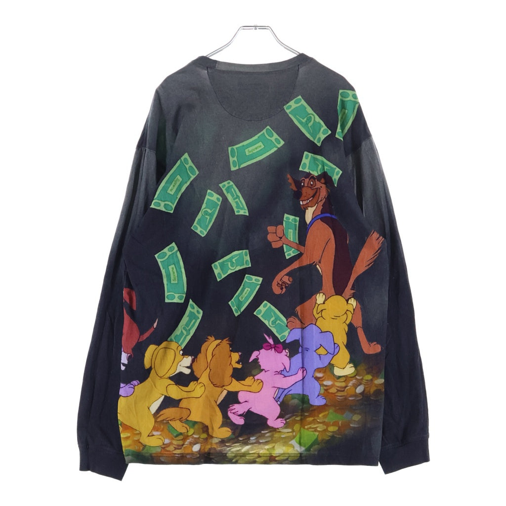 SUPREME(シュプリーム) 25AW All Dogs Go To Heaven L/S Top オール ドッグス ゴー トゥー ヘブン クルーネック長袖Tシャツ カットソー ブラック