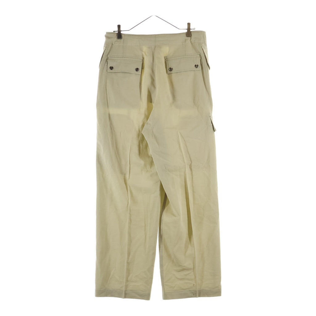 AURALEE(オーラリー) 25SS LIGHT COTTON WOOL VIYELLA CARGO PANTS ライト コットン ウール ビエラ カーゴパンツ ベージュ A25SP03KV