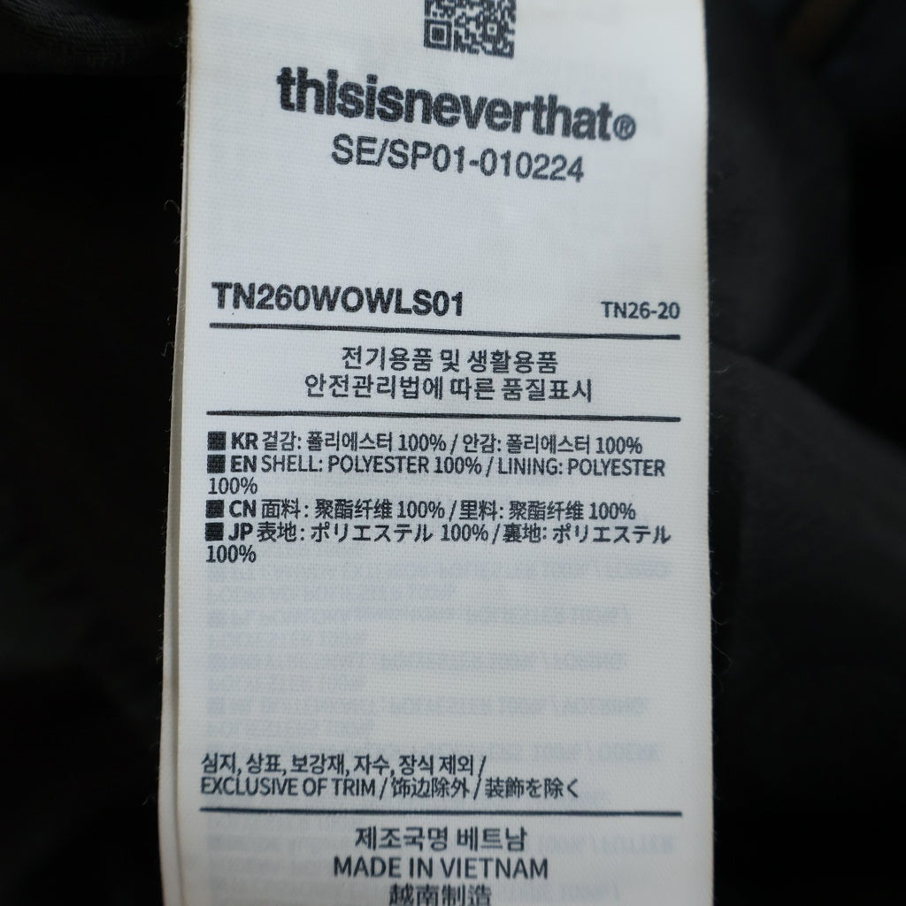 THISISNEVERTHAT(ディスイズネバーザット) WASHED INTL TEAM JACKET ウォッシュド チーム ブルゾンジャケット グレー TN260WOWLS01