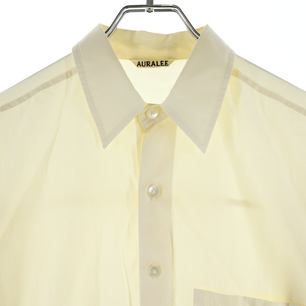 AURALEE(オーラリー) 23SS WASHED FINX TWILL BIG SHIRTS ウォッシュド