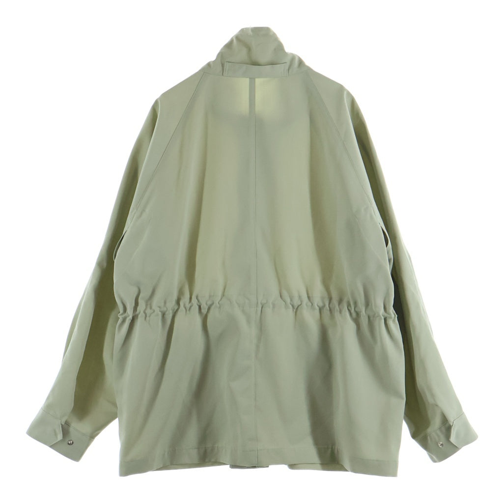 AURALEE(オーラリー) 25SS WOOL MAX CANVAS HIGH NECK ZIP BLOUSON ウール マックス キャンバス ハイネック ジップアップ ブルゾンジャケット オリーブ A25SB03WC