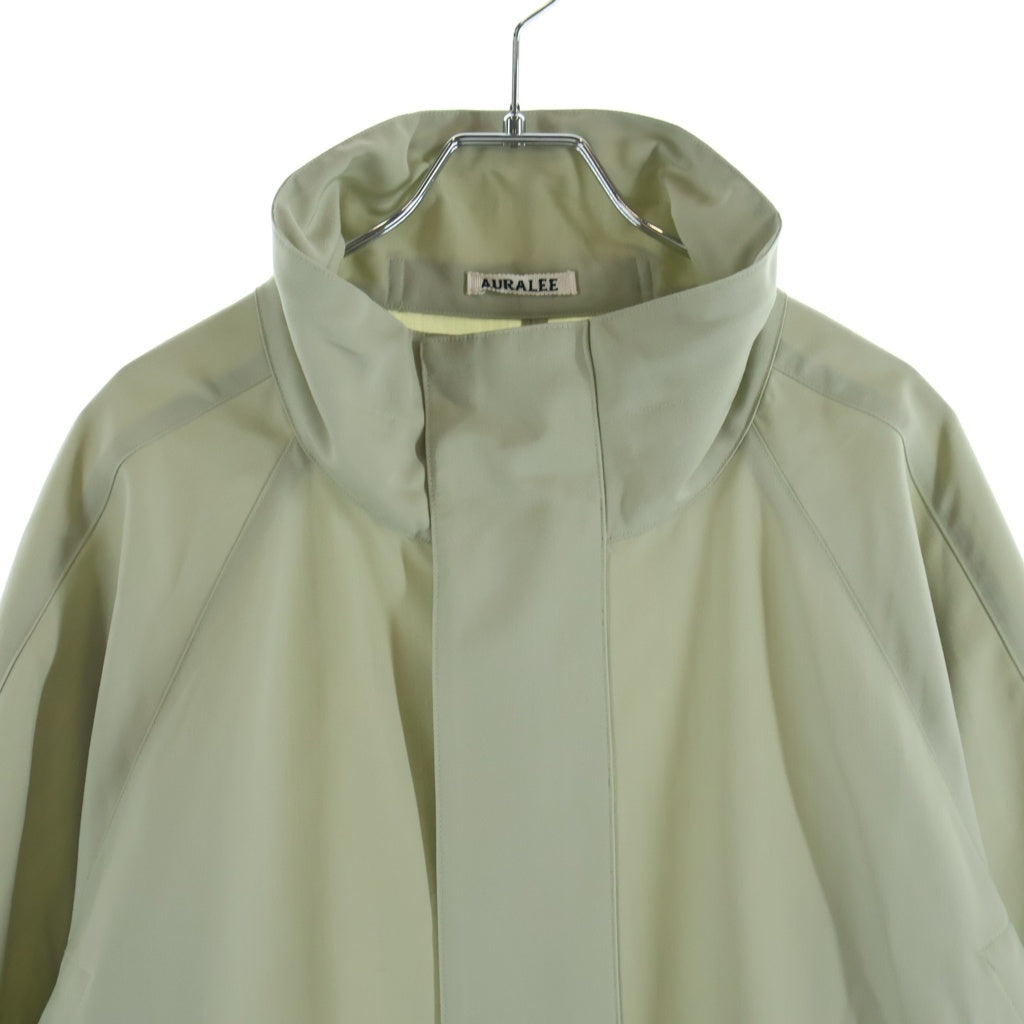 AURALEE(オーラリー) 25SS WOOL MAX CANVAS HIGH NECK ZIP BLOUSON ウール マックス キャンバス ハイネック ジップアップ ブルゾンジャケット オリーブ A25SB03WC