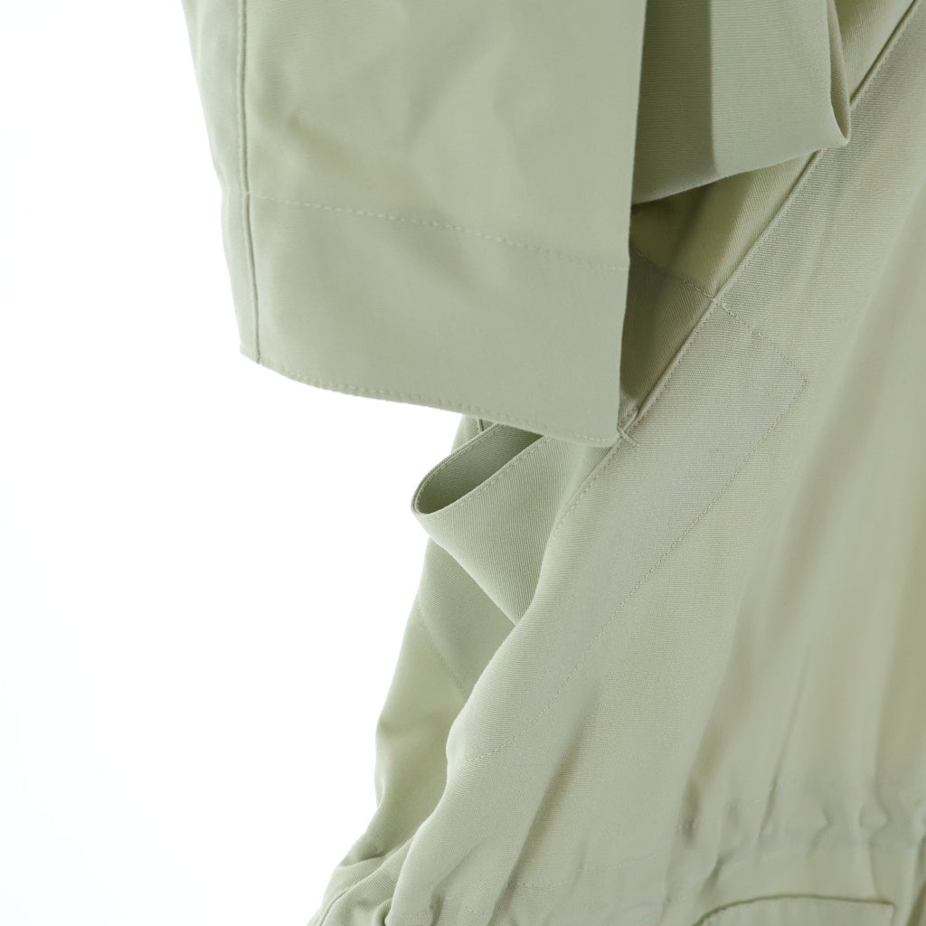 AURALEE(オーラリー) 25SS WOOL MAX CANVAS HIGH NECK ZIP BLOUSON ウール マックス キャンバス ハイネック ジップアップ ブルゾンジャケット オリーブ A25SB03WC